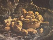 Vincent Van Gogh Still life with an Earthen Bowl and Potatoes (nn04) oil painting artist